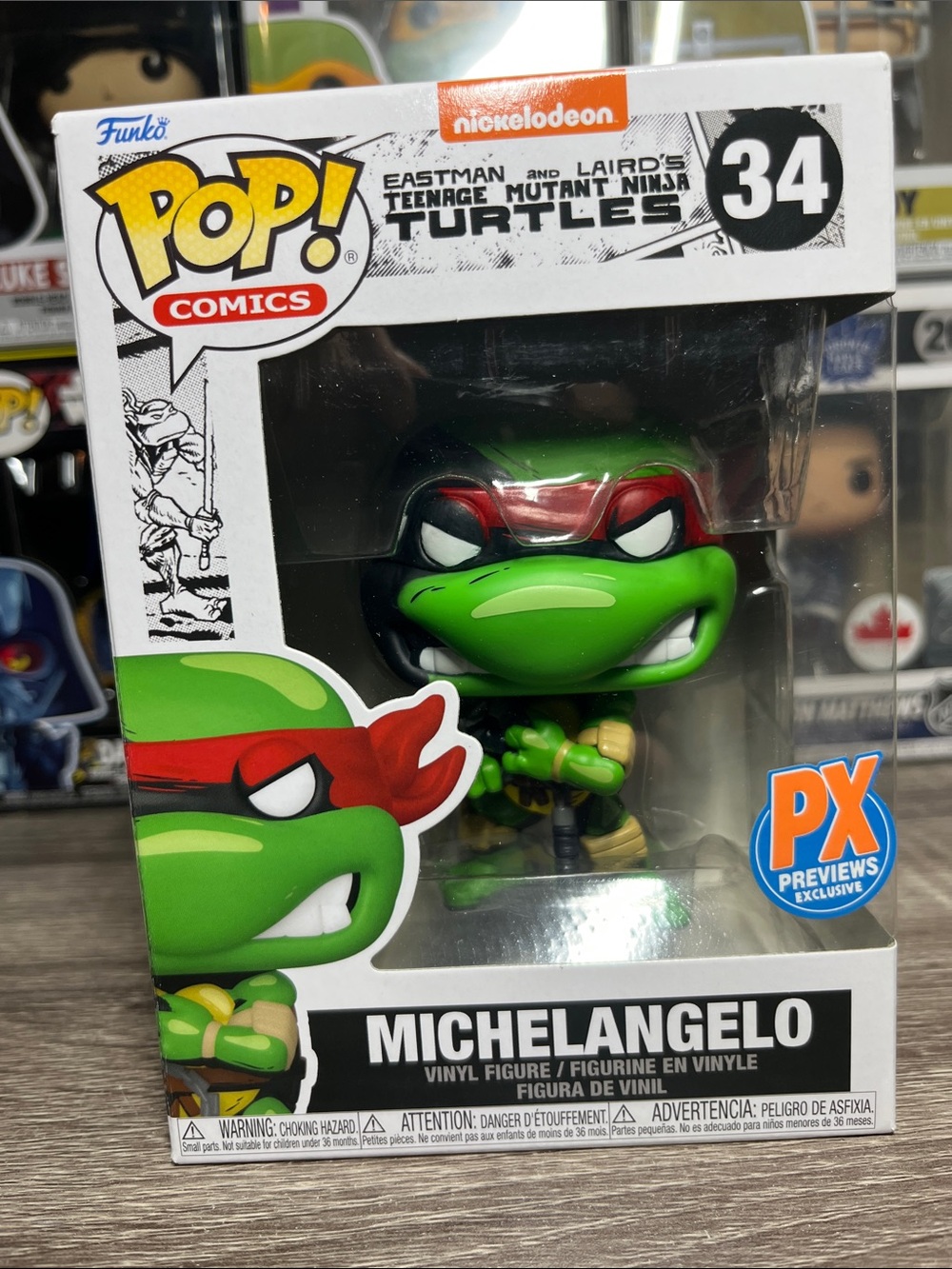 Funko Michelangelo Pop! Vinyl Figure - Green/Red (PX Previews)